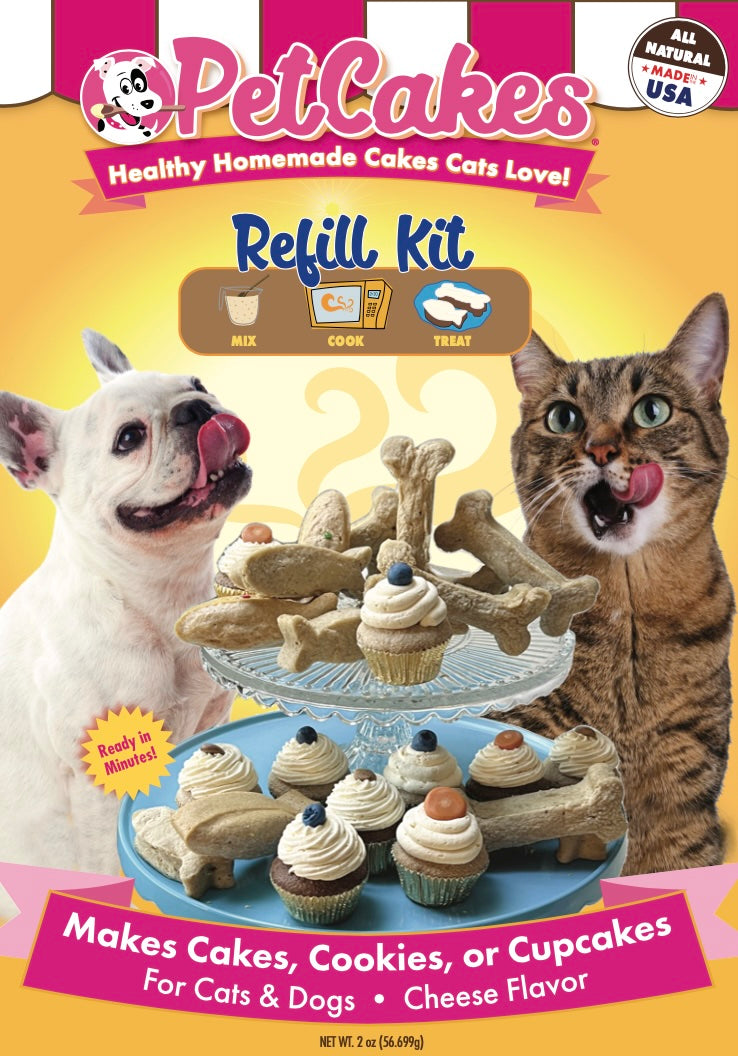 Refill Kit for Cats & Dogs- 2 cheese flavored mixes