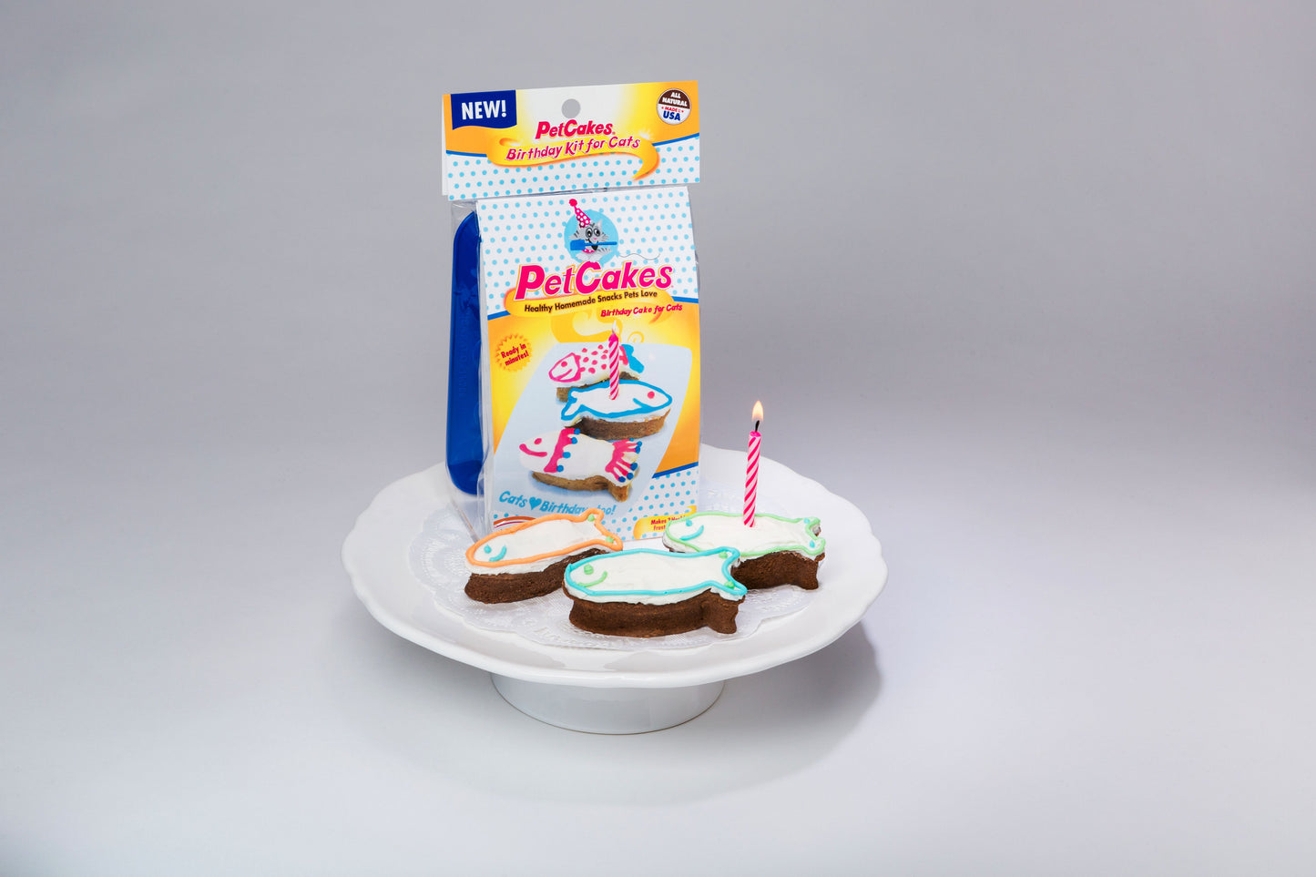 Birthday Cake Kit for Cats - Turkey Flavor