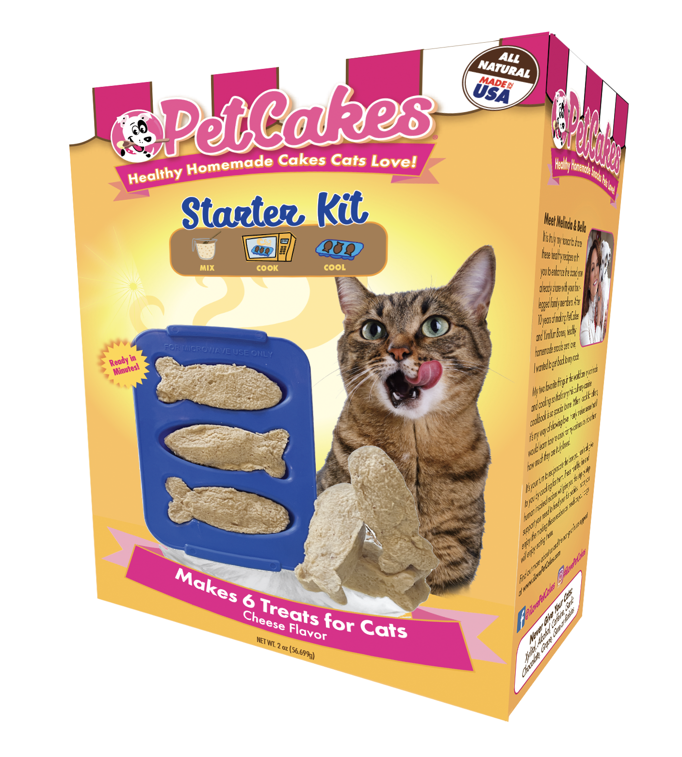 PetCakes Starter Kit for CATS (cheese flavor)